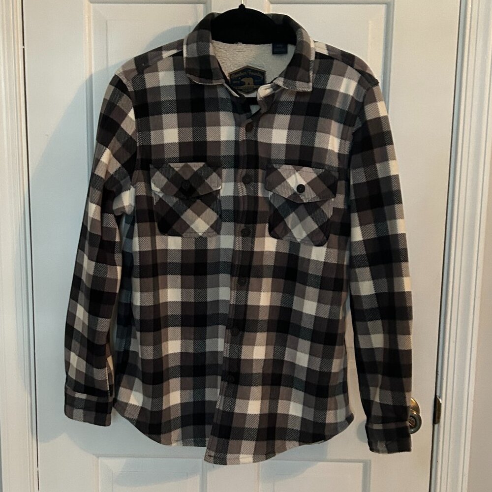 Freedom Foundry Plaid Sherpa Shacket